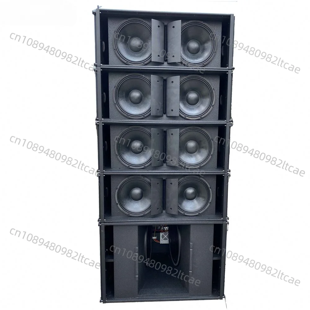 For  Professional Sound DSP AMP Audio Speaker Active Line Array System Dual 10inch Sound Speakers Line Array with Power Amp