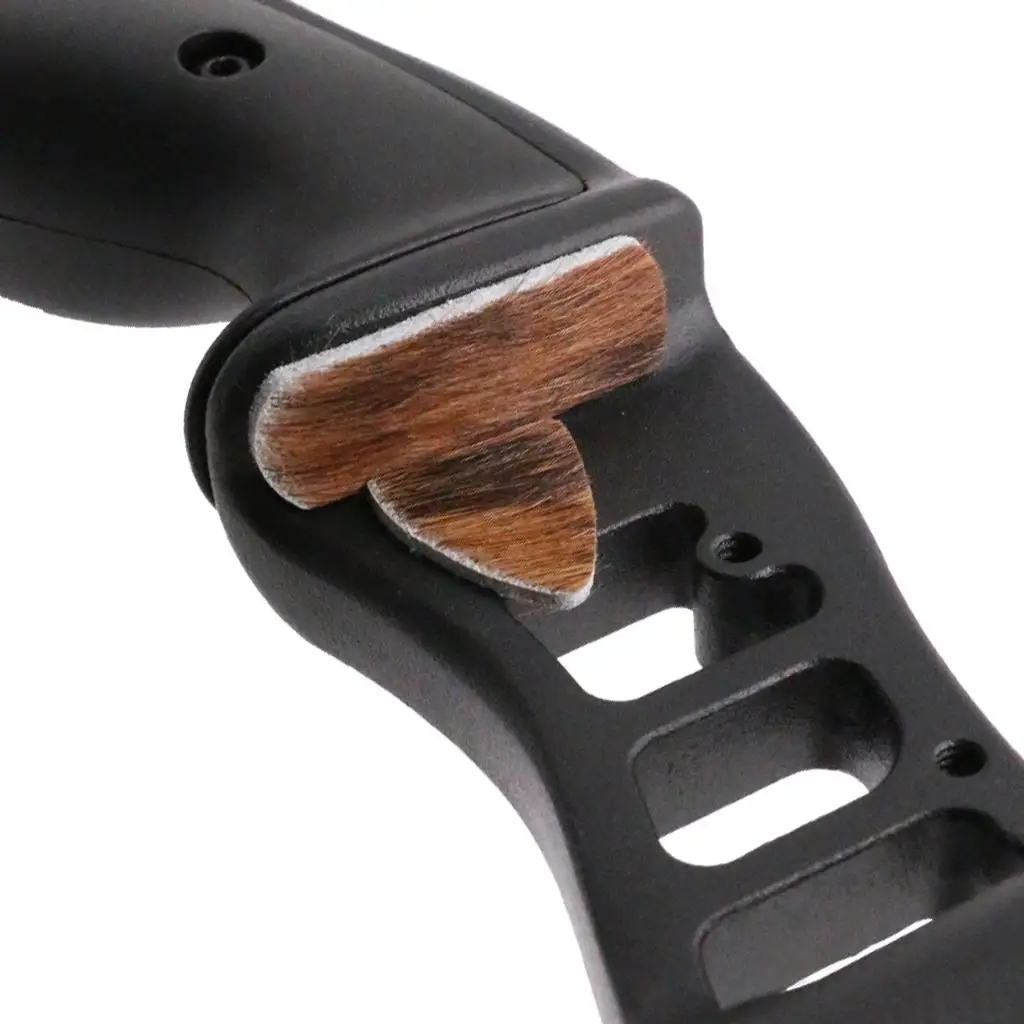 Stick on Cowhide Archery Arrow Rest Silent Shooting Triangle Rectangle Plate for Recurve Bow and Traditional Longbow Accessories - view 4