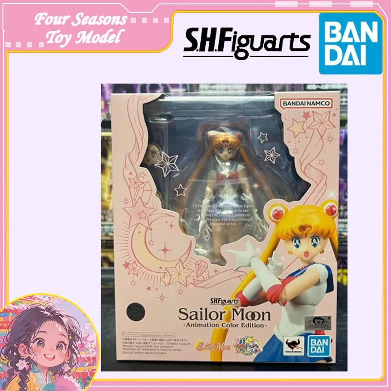 

Fast Shipping Bandai Anime SHF Sailor Moon -Animation Color Edition- Original Model Toys Action Figure Collectible Children Gift