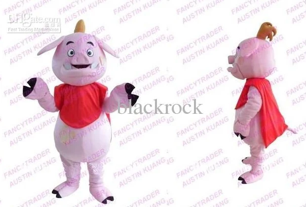 Nuovo adulto vendita calda schiuma carino maiale rosa fantasia cartone animato mascotte Costume peluche natale vestito operato Costume mascotte di Halloween