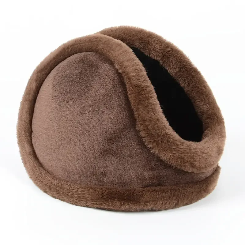 

Thickened Earmuffs, Fur Trimmed Fleece Coldproof Winter Ear Cover, Unisex Ear Warmer For Winter Sports