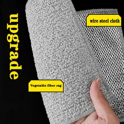 2-In-1 Upgrade Magic Cleaning Cloth Thickened Double sided Steel Wire Rag Bamboo Charcoal Dish Washdishing Cloths Towel Clean