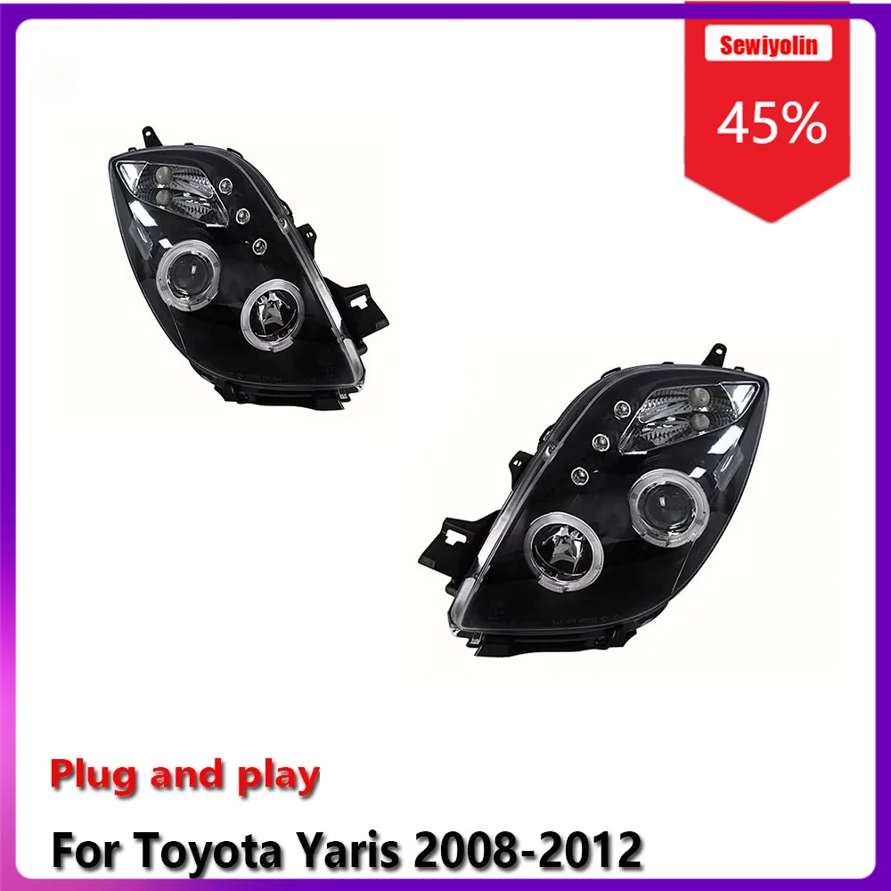 

Sewiyolin Car LED Lamp Headlight Assemblies For Toyota Yaris 2008-2012 Fog DRL Brake Turn Signal Lamp
