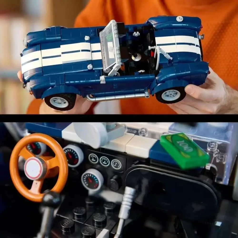 2025 شعبية الكلاسيكية كوبرا 427 S C سباق السيارات الرياضية اللبنات الجمعية 10357 الطوب للأطفال هدايا عيد الميلاد عيد الميلاد #2