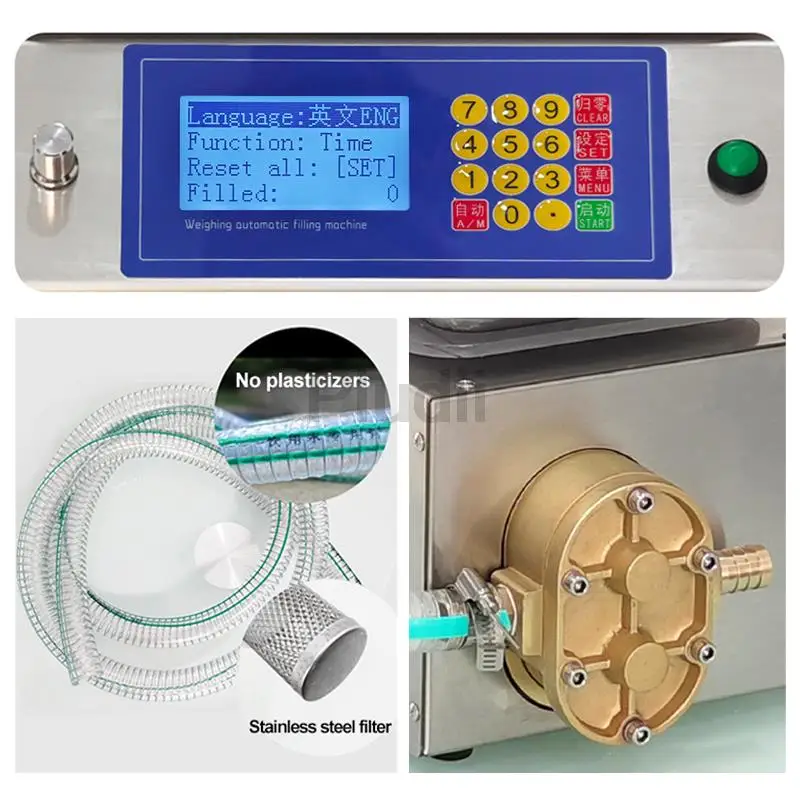 2-8 كجم وزنها نوع التلقائي آلة تعبئة السوائل الاستغناء ماكينة حشو تدفق العسل صلصة السمسم زيت صالح للأكل الغراء لزج #5