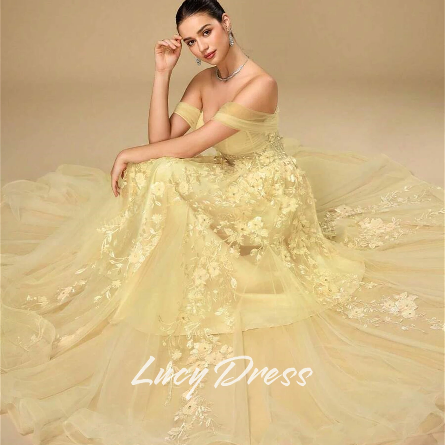 

Lucy Customized Elegant Women's Dresses for Wedding Party Dresses 2025 Woman Prom Dress Special Occasion Dress Graduation Dress
