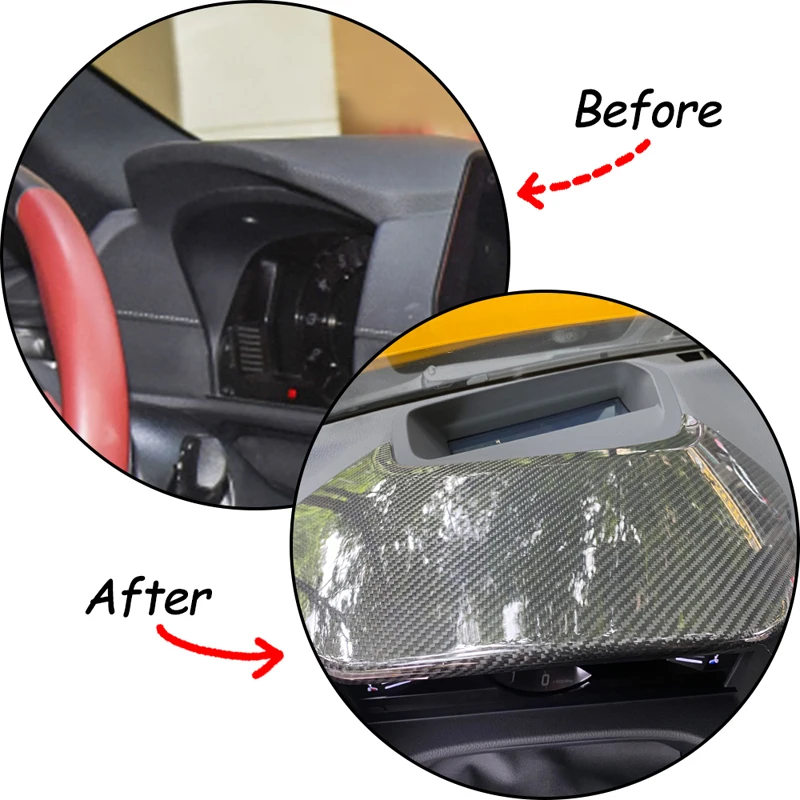 لتويوتا GR Supra A90 A91 MK5 2019-2025 ألياف الكربون أداة السيارة عداد السرعة غطاء اللوحة العلوية اكسسوارات الكسوة الزخرفية