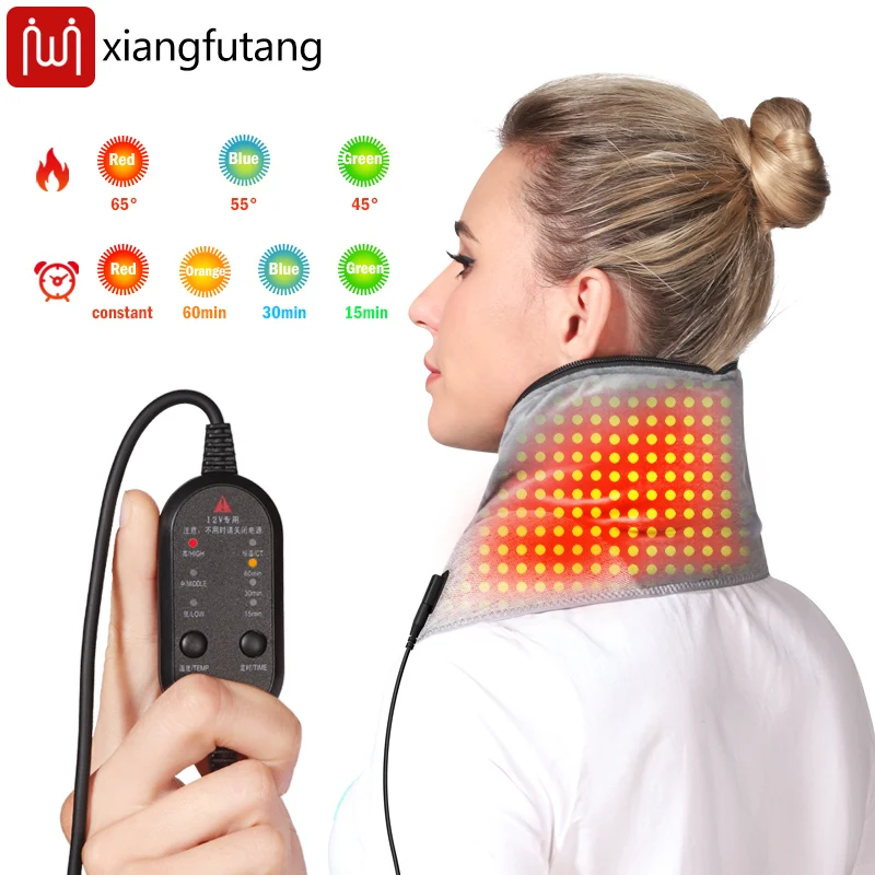 دعامة الرقبة للعلاج بالضوء الأحمر تخفف آلام الرقبة والتعب في الشتاء في الهواء الطلق لتدفئة الرقبة المحمولة وسهلة الحمل والدفء الساخن