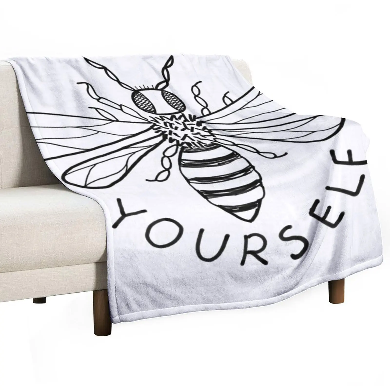 

Bee yourself Throw Blanket Soft Big warm winter Polar Blankets