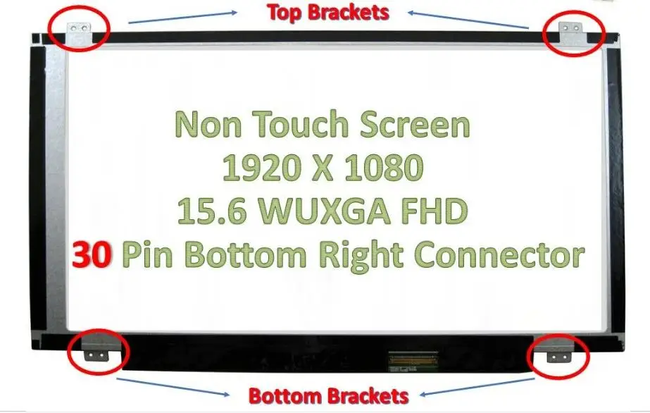 15.6''1920×1080 IPS DISPLAY 30pins Replacement B156HAN06.1 B156HAN04.1 LP156WF4 SPL1  LP156WF6 SPK3 LTN156HL07 LTN156HL09