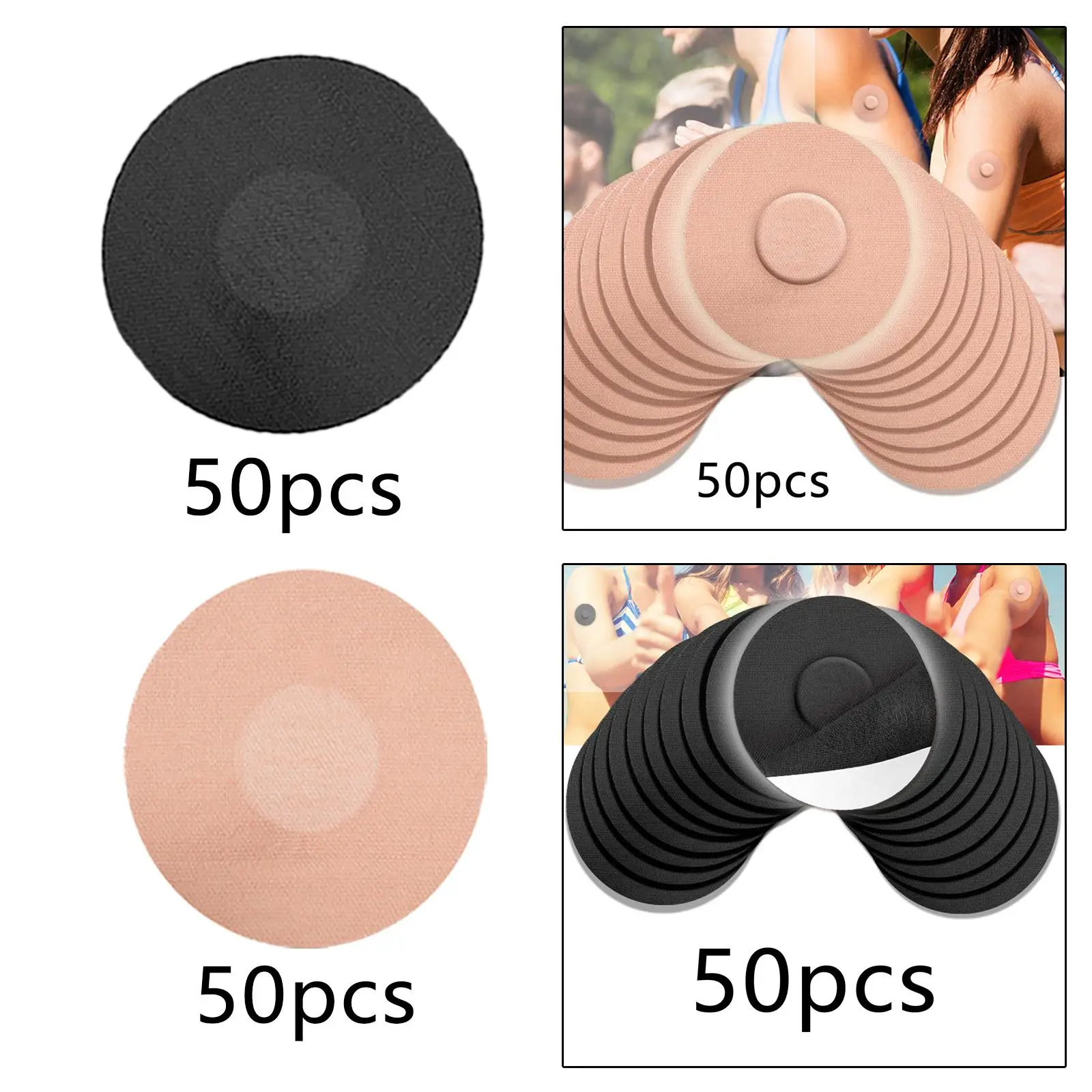 غطاء مستشعر ذاتي التصحيح مقاوم للماء ، رقع CGM ، وسادة ملصقات ، 50 *