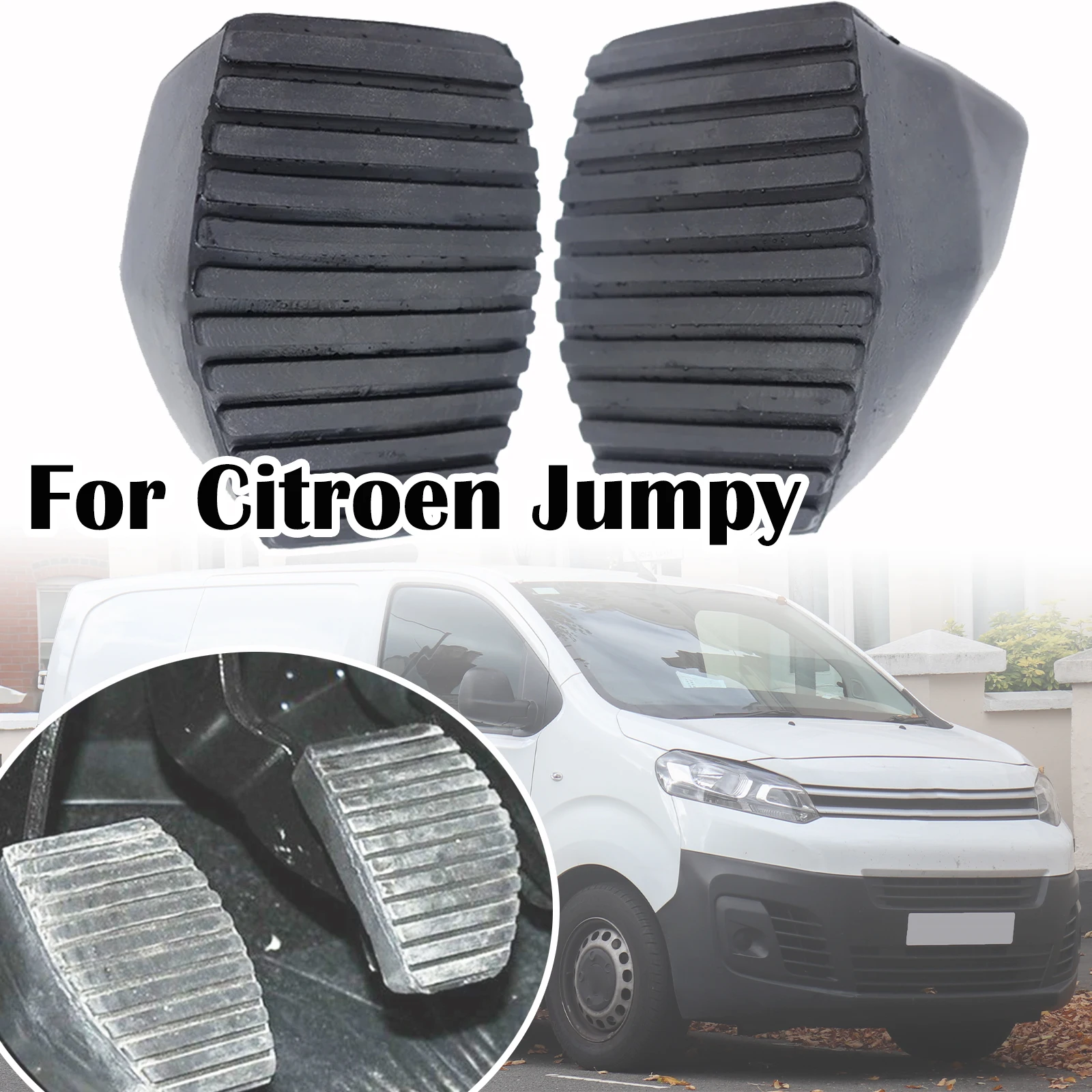 

For Citroen Jumpy G9 Car Clutch Brake Foot Rubber Pedal Pad Cover 2007 2008 2009 2010 2011 2012 - 2016 Dispatch Peugeot Expert