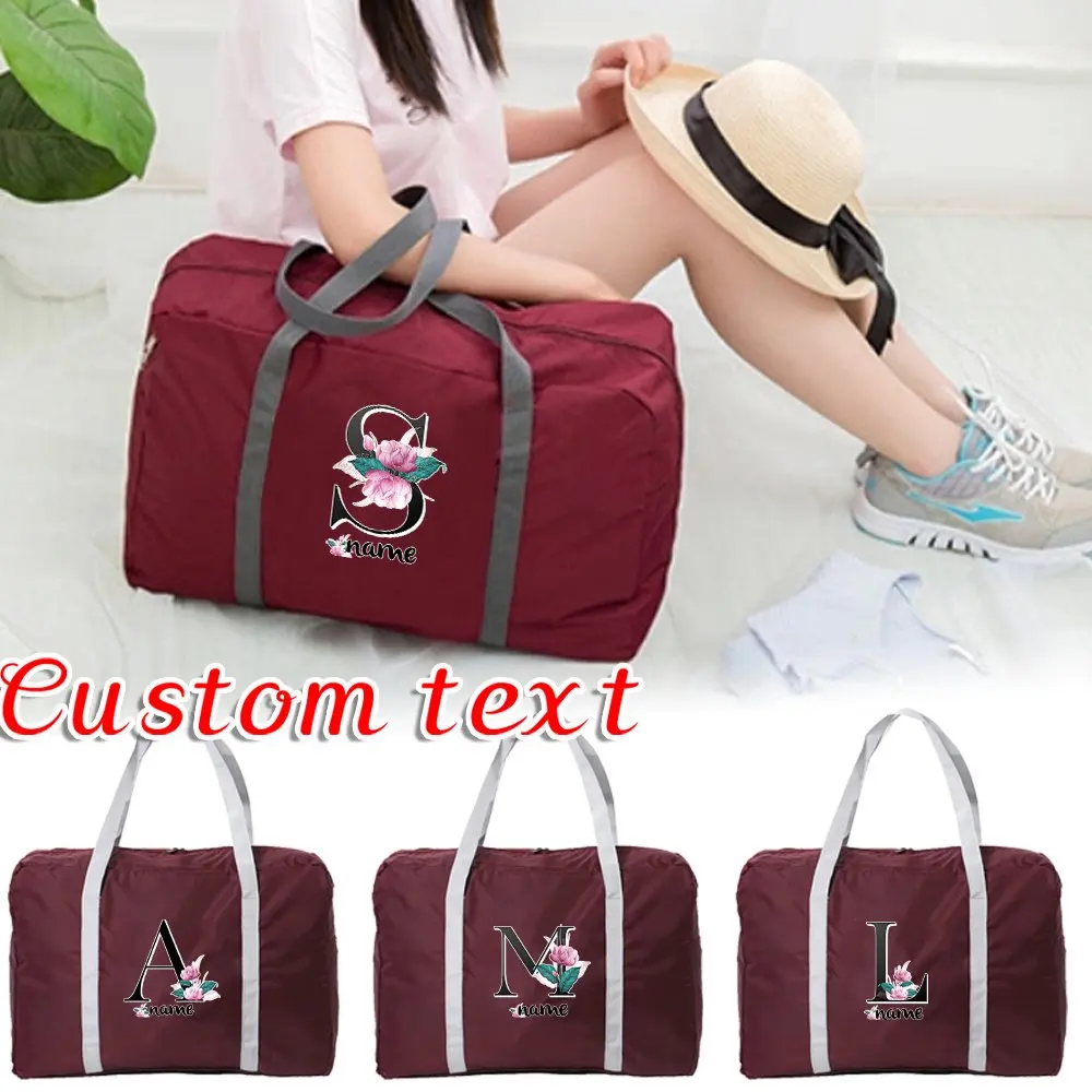 

Personalized Customized Large-capacity Folding Travel Bag Waterproof Luggage Handbag Fitness Yoga Storage Bag for Men and Women