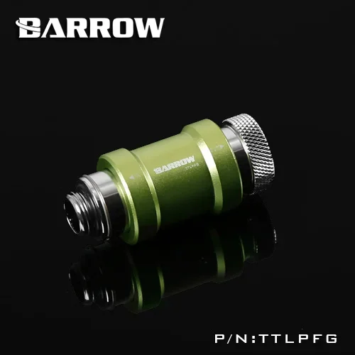 Barrow TTLPFG Flat push type check valve single inner thread part for water cooling computer