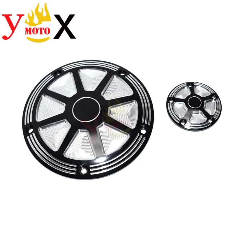 غطاء توقيت الدراجة النارية باستخدام الحاسب الآلي واقي المحرك لدراجة Harley Touring Road King Street Glide Dyna Softail Fatboy Electra Glide Classic