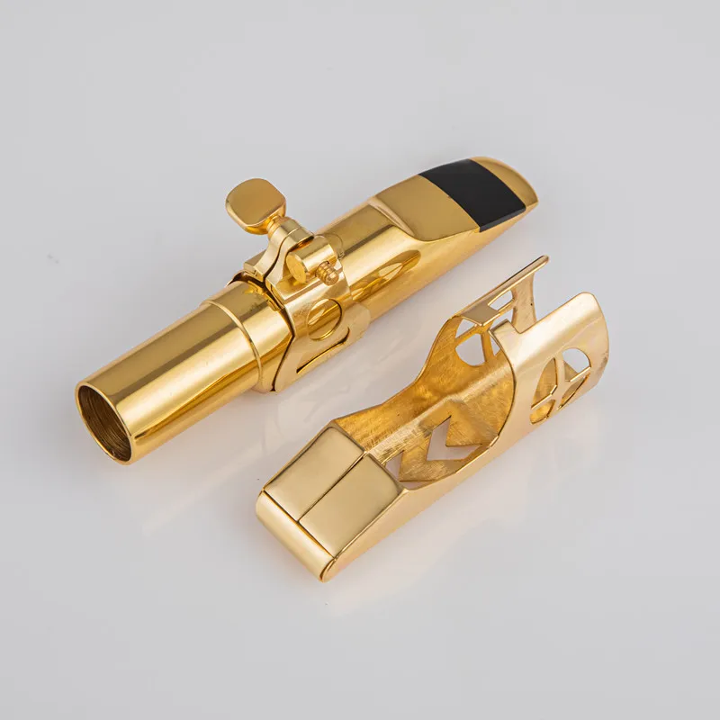 High Quality Professional Tenor Soprano Alto Saxophone Metal Mouthpiece Gold Plating Sax Mouth Pieces Accessories Size 56789