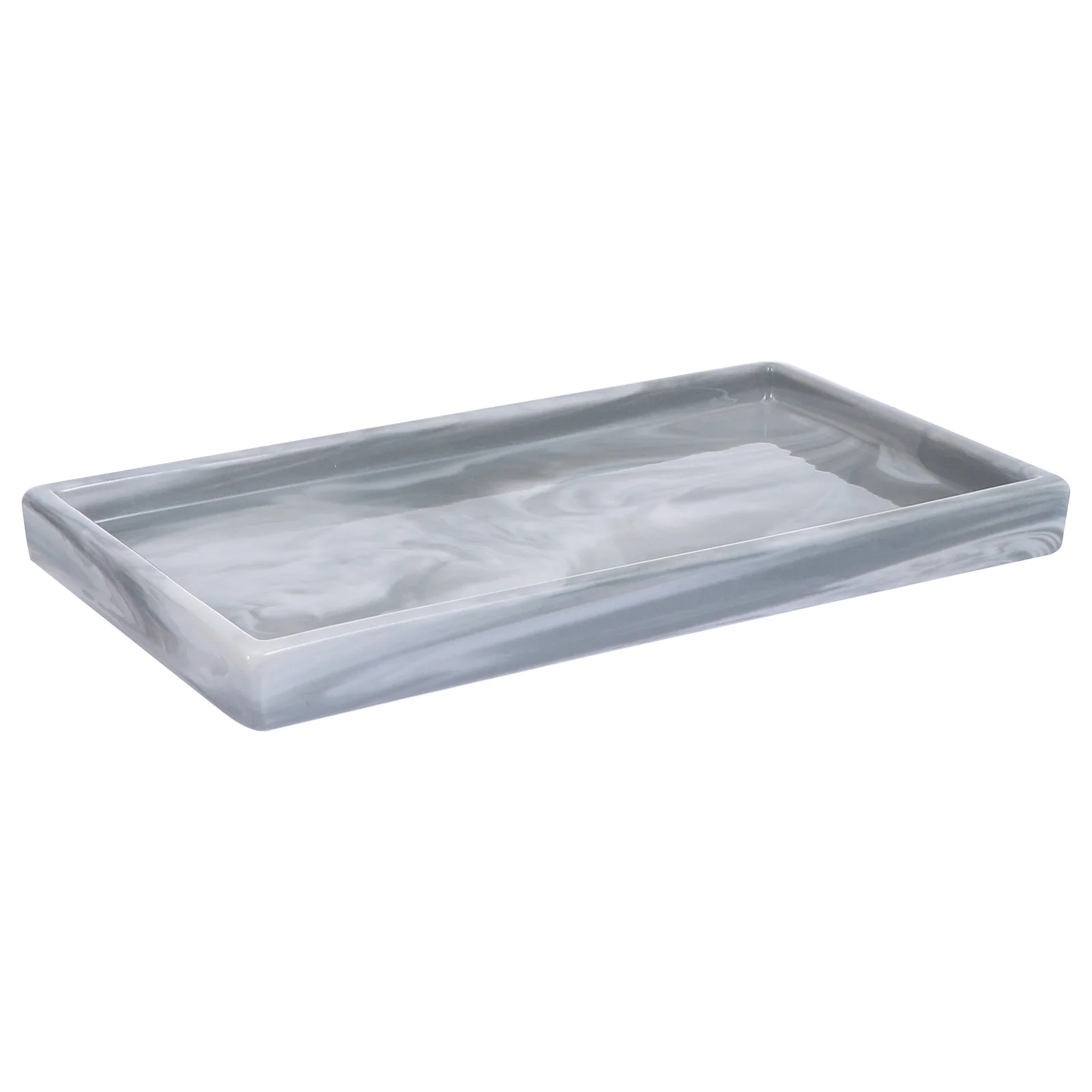 

1Pcs Ceramic Marble Pattern Storage Tray Jewelry Display Plate Durable Heat Resistant Bathroom Organizer Ceramic Tray
