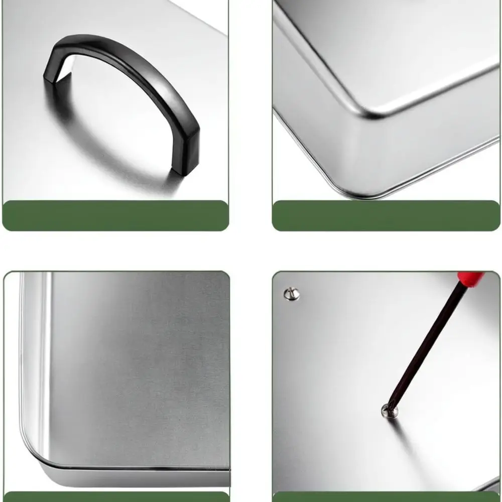 Square 304 Stainless Steel Grill Cover Basting Dome For Teppanyaki Steak Burger Melting Kitchen Cooking Utensil