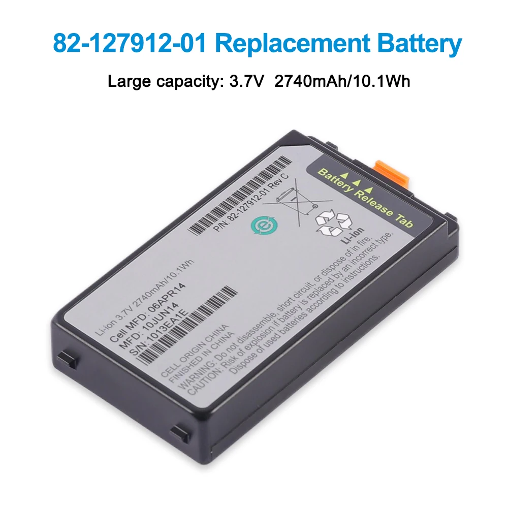 82-127912-01 Replacement Battery for Motorola Symbol MC3000 MC3100 MC3090 MC3190 Scanners BTRY-MC3XKAB0E 1102225