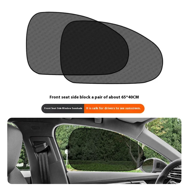 1 Pair Car Rear Window Mesh Sunshades UV Protection Curtain Summer Heat Insulation Visor Car Window Film for Vehicle