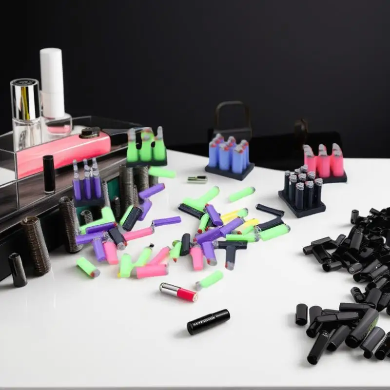 Dollhouse Miniature Smoking Gadget with 1/12 Scale Mini Lighter and Base Model