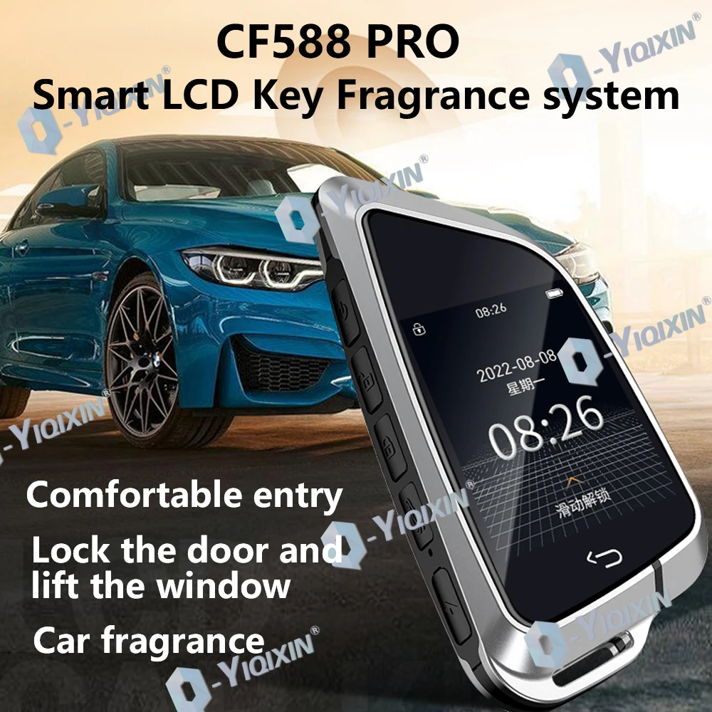 Universal CF588 PRO Smart LCD Key Auto Lock Keyless With Fragrance System For Toyota Audi Ford Mazda BMW KIA Comfortable Entry