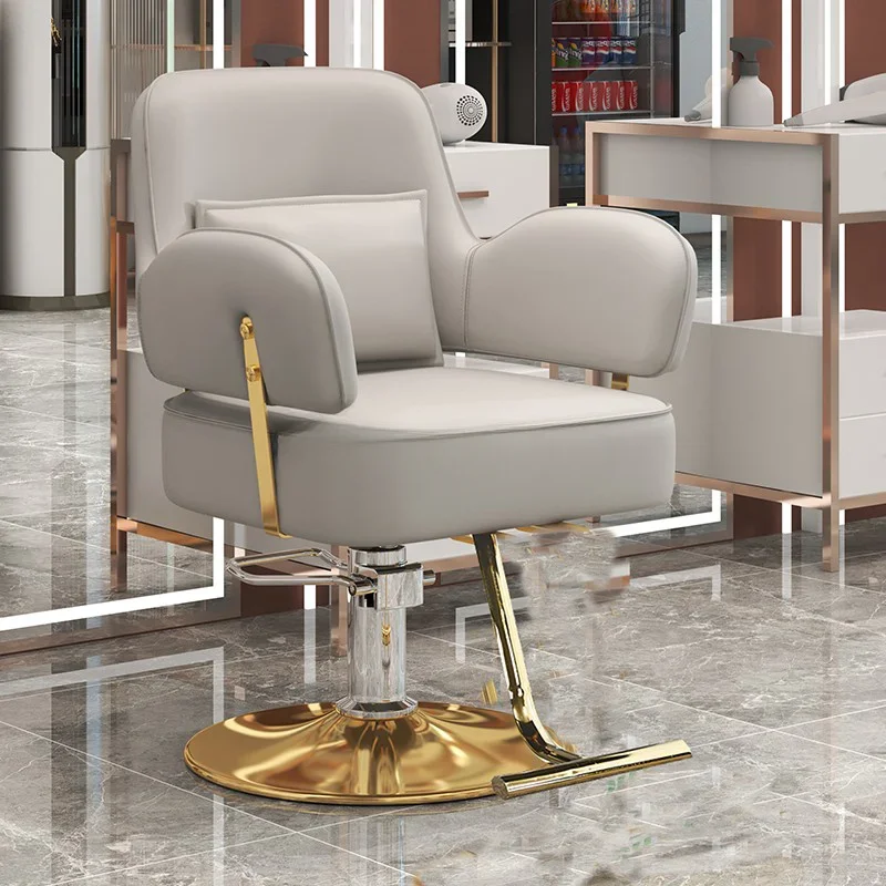 

Barbershop Lift Barber Chairs Professional Luxury Hairdresser Comfort Barber Chairs Simple Modern Salon Furniture Sedie FYBC