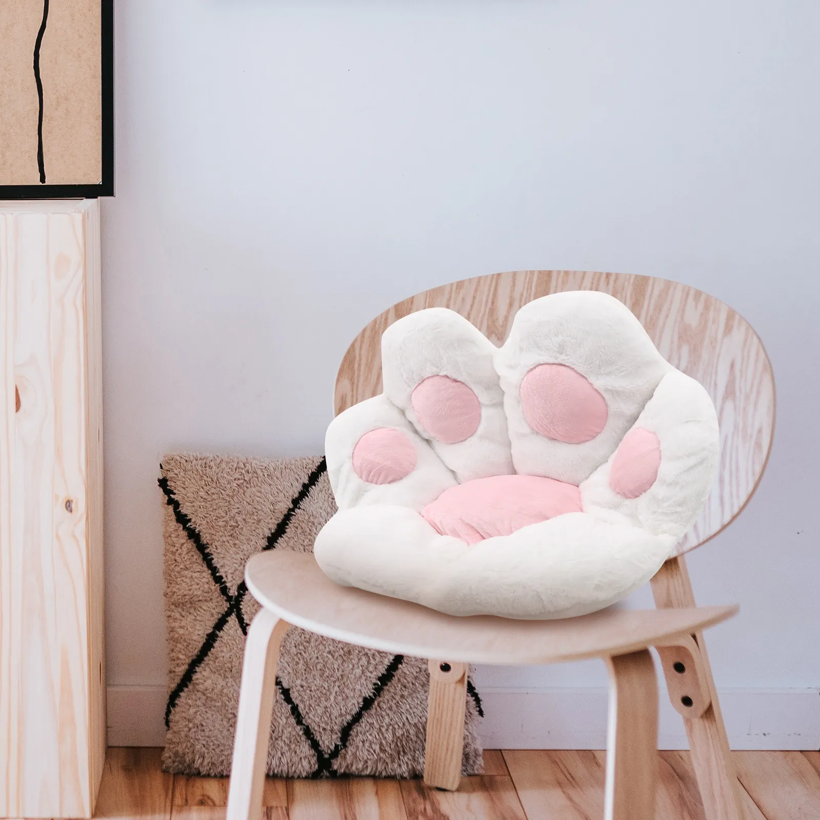 Comfortable Cat Paw Chair Cushion Supple Lightweight Design Ideal for Home Office Gaming Room Decoration Joyful Touch