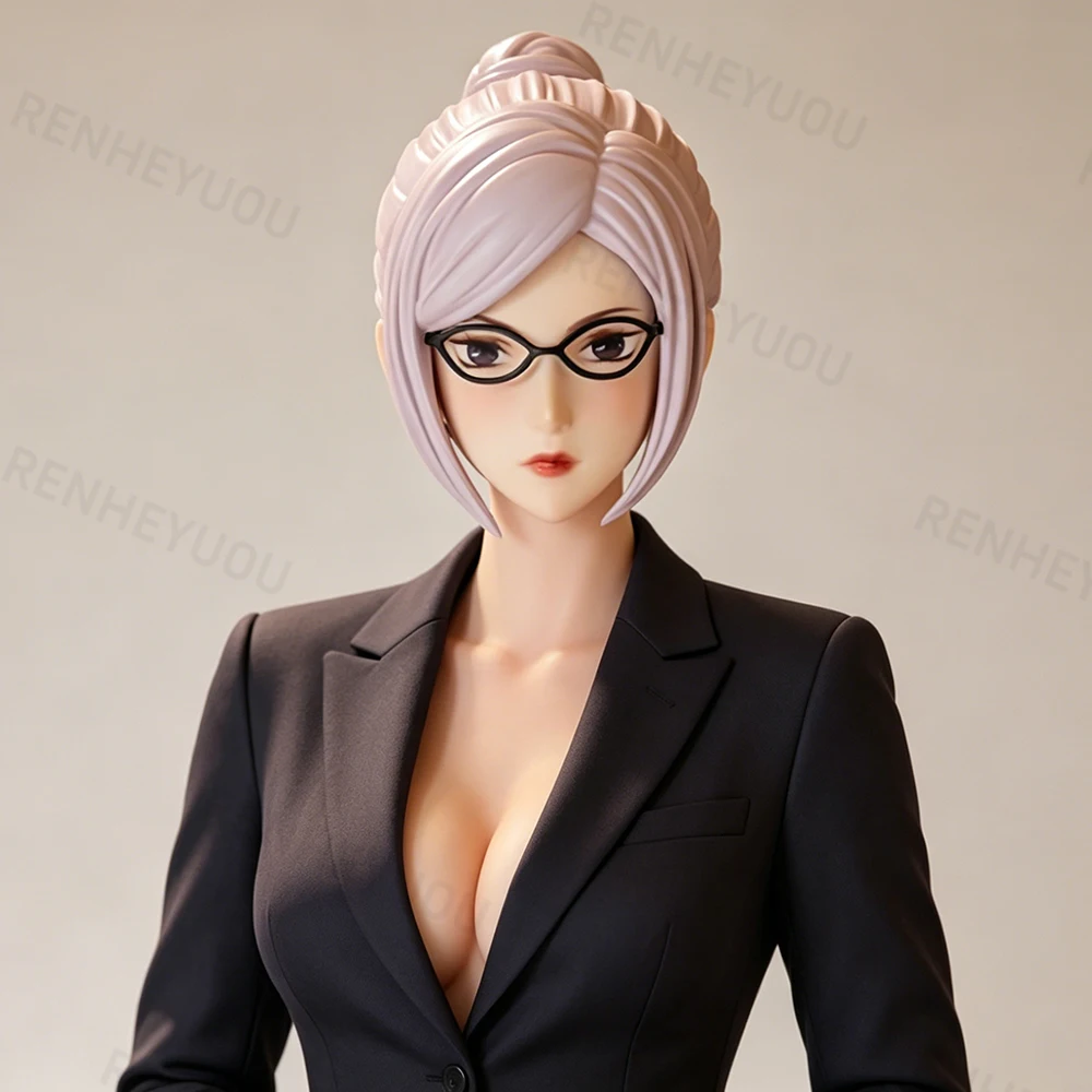 

Platinum silicone head/metal silicone, replaceable, suitable for dress-up movable joint figurines, Japanese anime style