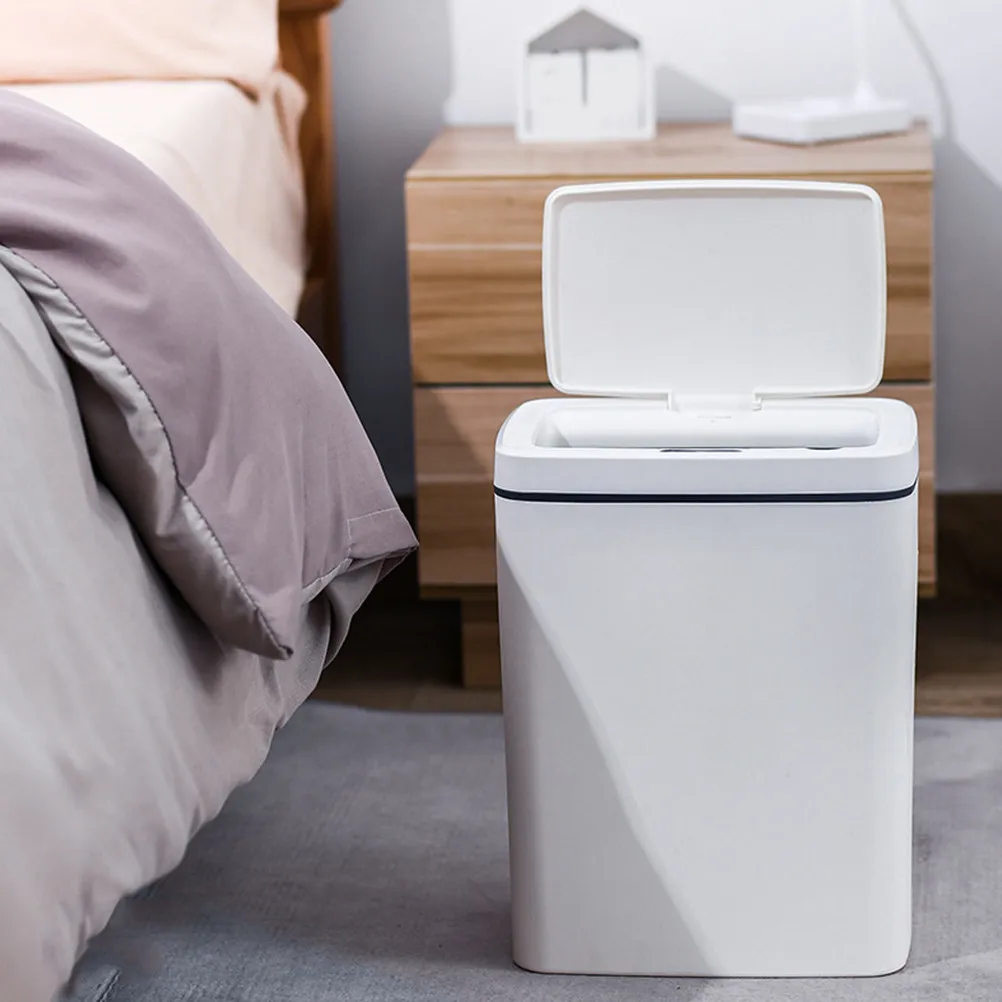 

Automatic Induction Smart Trash Can Infrared Sensor Toilet Garbage Bin Fast Open Anti Odor Kitchen Bedroom Home Use
