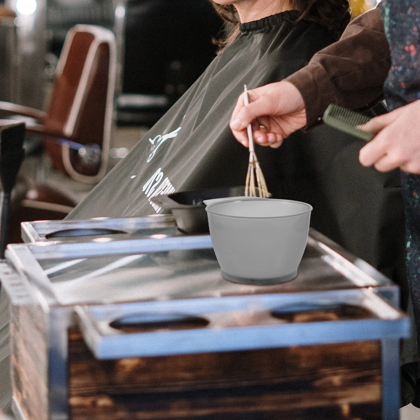 

5 шт., пластиковая чаша для окрашивания со шкалой, инструмент для окрашивания волос своими руками для домашнего салона, парикмахерская, уход за волосами, набор для укладки