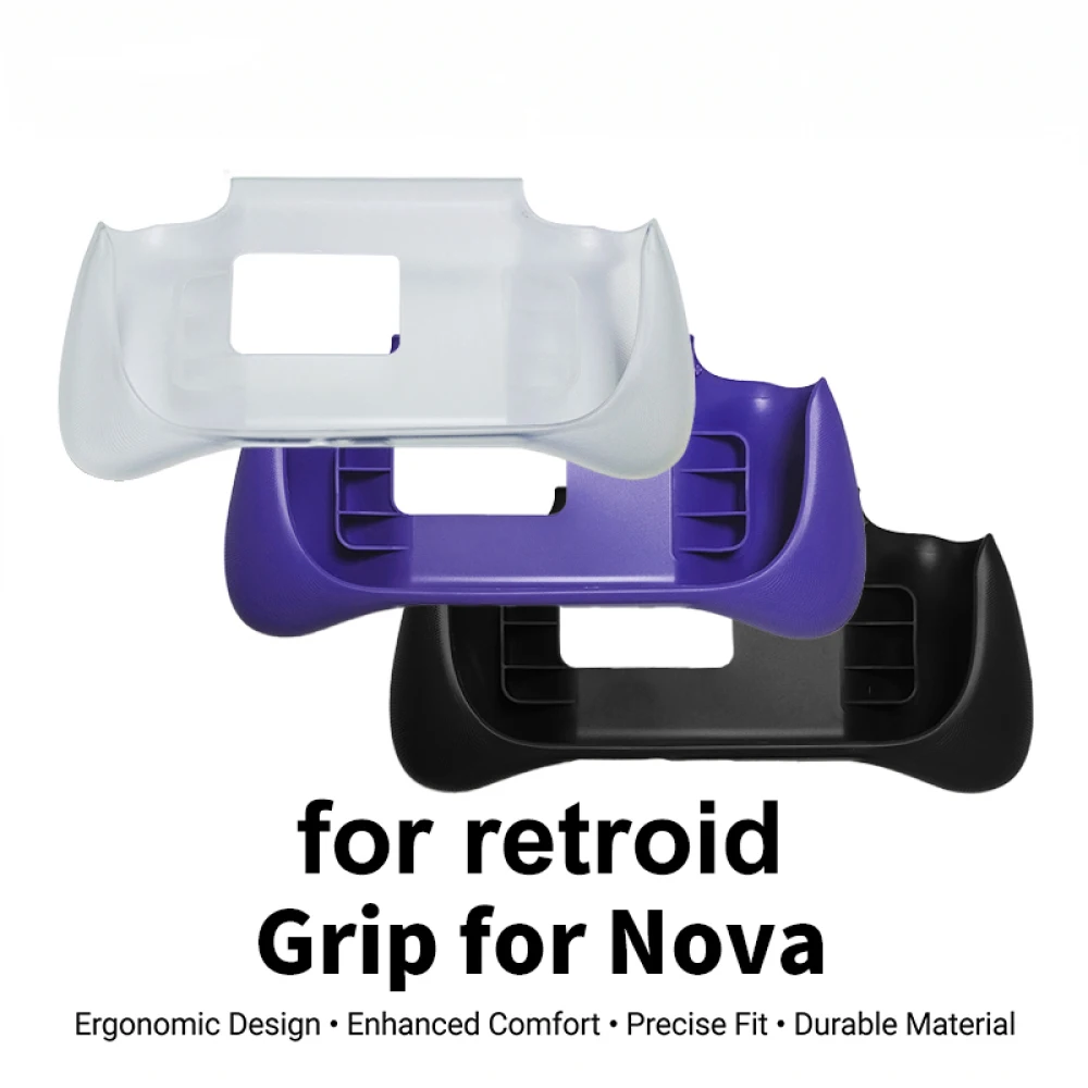 Ergonomic Hand Grip Cover Case for Retroid Pocket Nova Game,Enhance Hand Feel Handle Modified Grip Stand Holder Protective Shell