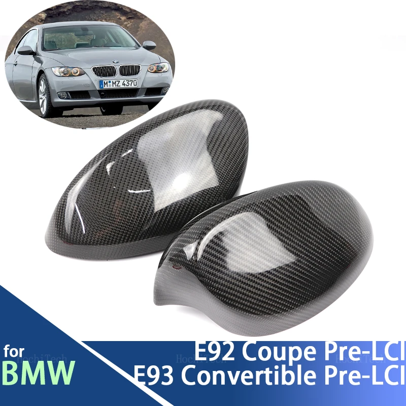 

Для BMW 3 серии E92 coupe Pre-LCI E93 трансформер Pre-LCi Stick On Style Настоящее углеродное волокно чехол для зеркала заднего вида Боковые колпачки