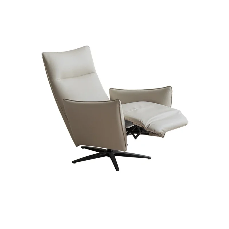 

Minimalist casual sofa chair, living room office study, leather art rotating electric sofa