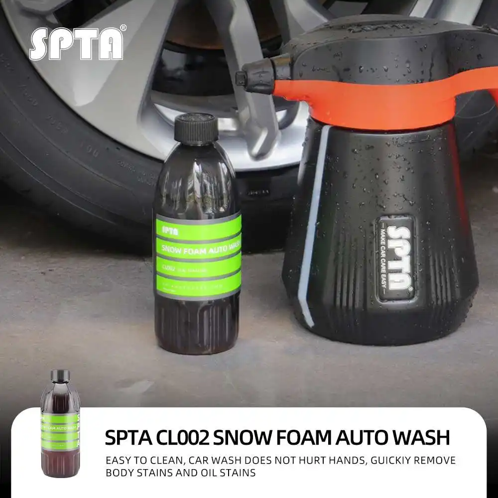 SPTA CL002 Snow Foam Wash Soap (17 fl. oz/500ml) Works with Foam Cannons, Foam Guns or Bucket Washes