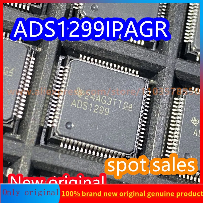 

1PCS 100% New Original ADS1299IPAGR ADS1299 Analog Front End (AFE) Medical Sensor Chip ADS1299IPAG Package TQFP64