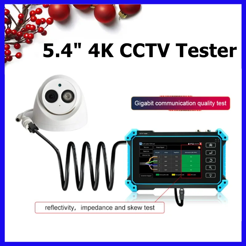 

Tahlitech IPC-5200 Plus Full 8MP IP CVI TVI AHD SDI Analog 6 IN 1 VGA & 4K HD input IP Camera Tester