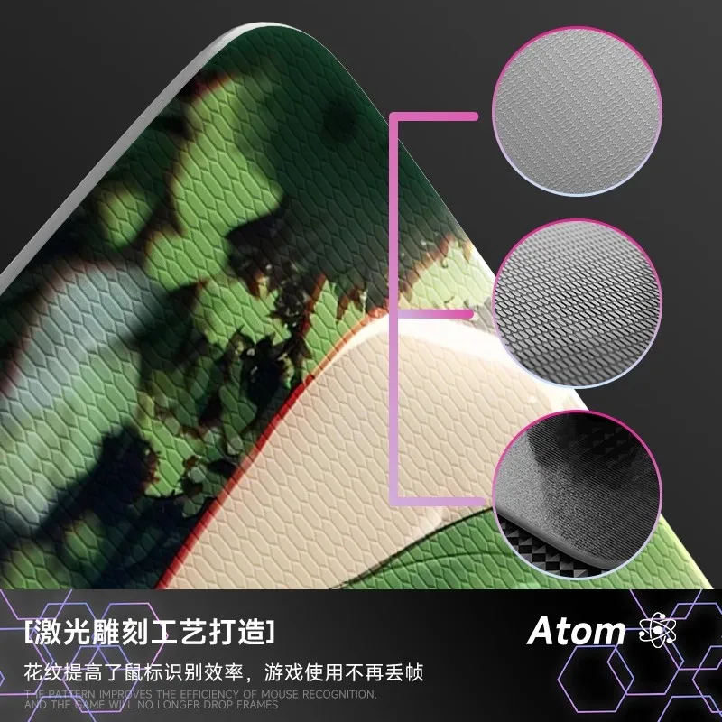 Glass Mouse Pad Anime Tempered PV Smooth FPS Esports Desk Mat DIY Customized Pattern Mousepads Gaming Keyboard Accessories Gift