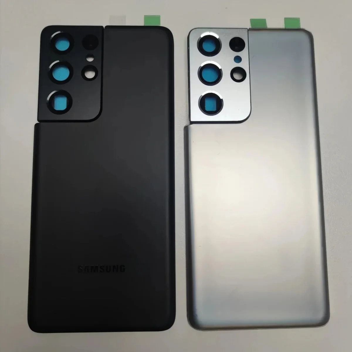 

Back Backshell Cover For Samsung Galaxy S21 Ultra G998 Rear Glass Housing With Camera Lens Replacement Parts