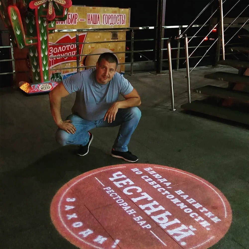 TNT Outdoor 25W-80W IP67 Waterproof LED Logo Projector Aluminum Body Grade Gobo Projectors for Outdoor Advertising