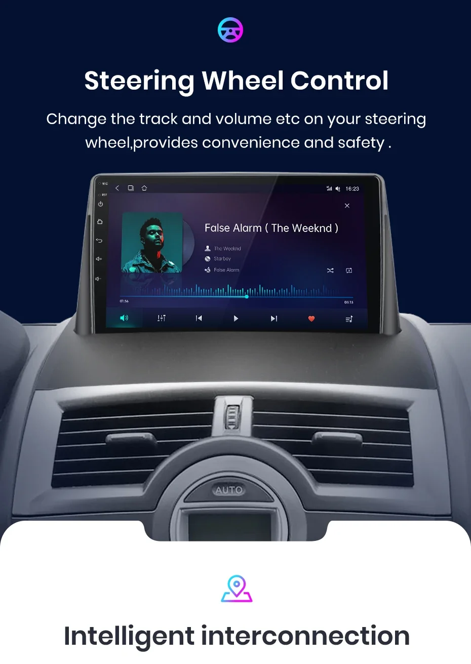 Junsun drahtloses Carplay Android Autoradio für Renault Megane 2 2013-2018 Auto intelligente Systeme rds bt dsp 2 din Autoradio – Detail 18