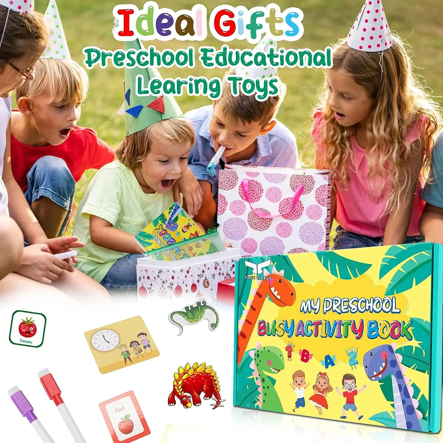 Montessori Busy Book Learning Toys for 2 3 4 5 Year Old Toddler New 35 Themes Early Educational Binder Kids Preschool Activities