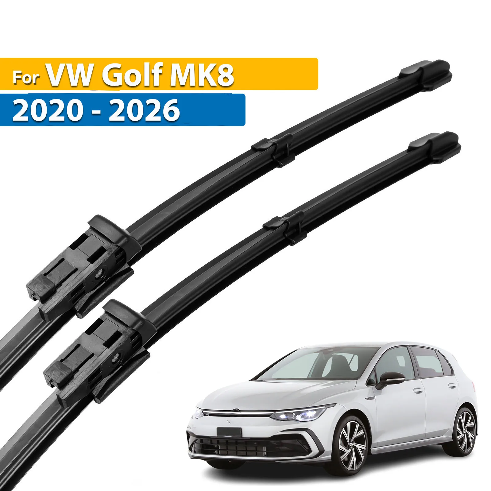 

Erick's Wiper LHD Front Wiper Blades For VW Golf MK8 2020 - 2026 Windshield Windscreen Clean Window Car Rain Brushes 26"+18"