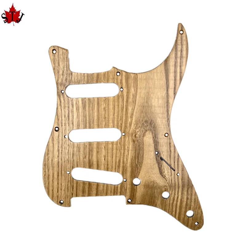 8 Hole Electric Guitar Solid locust tree Wood SSS Pickguard Scratch Plate For ST Style Guitar