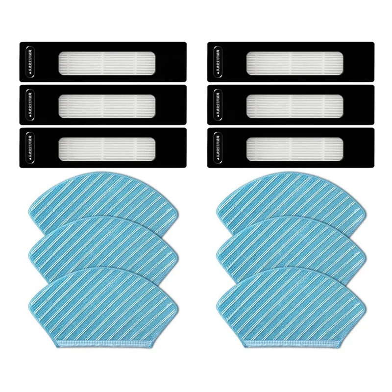 Hepa filter mop lappen für midea m7 m7 pro i10 m71cn r20m01bm71cn roboter staubsauger zubehör