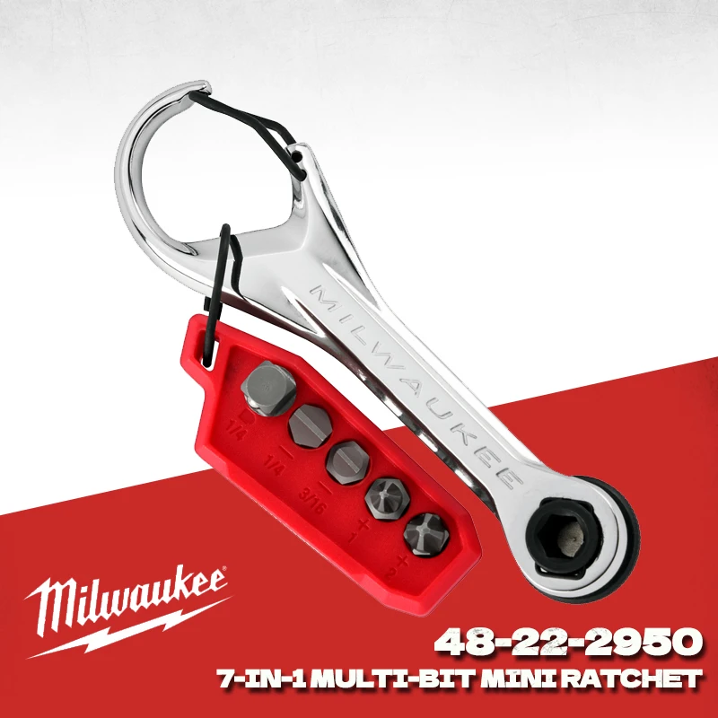 Набор ударных бит для шуруповерта Milwaukee 48-22-2950 Shockwave, разные размеры, шестигранный хвостовик 1/4 дюйма, для мастерских и ремонтных работ