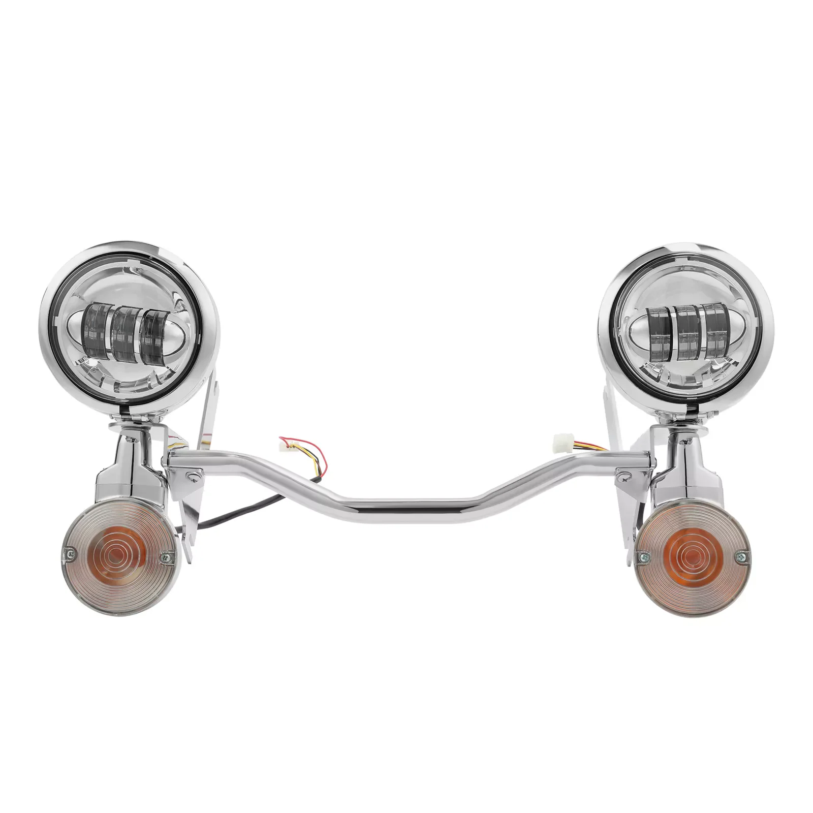 Motocyklowa listwa świetlna LED do jazdy, przeciwmgielna, punktowa, z funkcją kierunkowskazów, do Harley Touring Road King Electra Glide 1994-2024