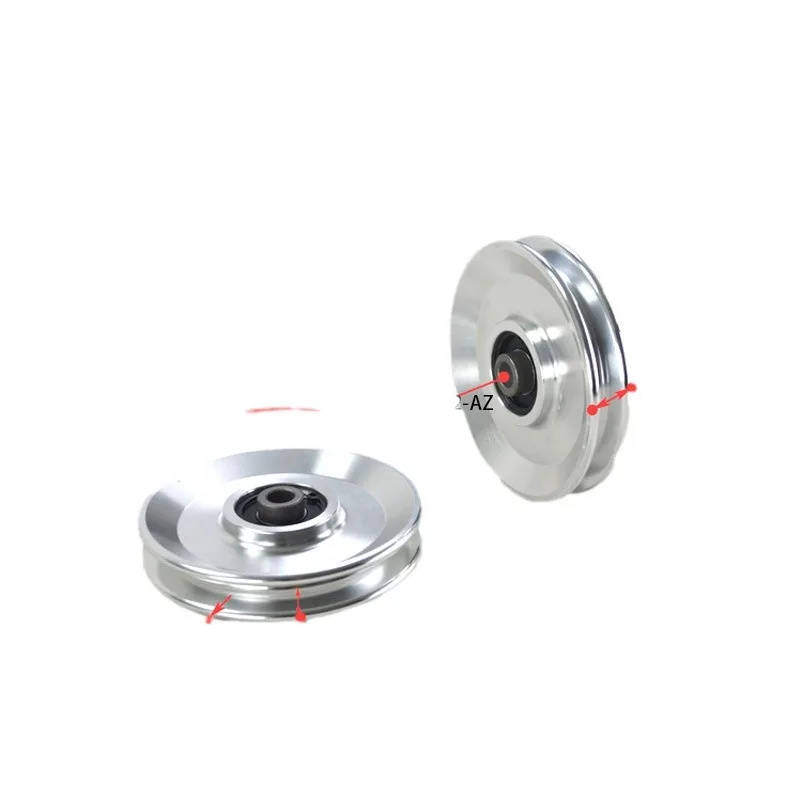 1pcs 10*110*19mm Aluminum Alloy All-metal U Guide Wheel/Crane, Force Rolling Pulley for Big Bird Fitness Equipment and Apparatus