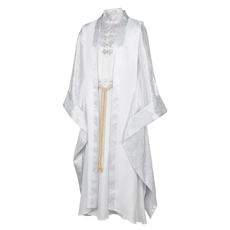 Disfraz de Saruman de LKO Fantasia, Túnica Blanca, Disfraz de la Película El Señor de los Anillos, Disfraz para Hombre Adulto, Fantasía, Halloween, Carnaval, Fiesta