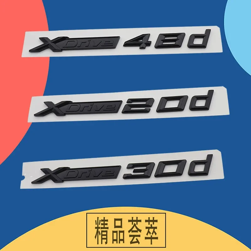 

3D Premium XDrive X Drive 30d 35d 45d for X1 X3 X5 X6 E83 E84 F25 F26 car Fender trunk Rear Nameplate Decal Emblem Badge Sticker